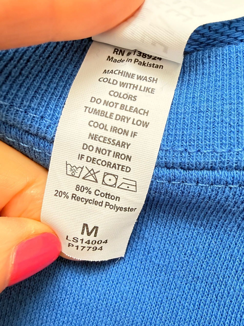 Zohran For New York City Blue Crewneck Sweatshirt Size M - Picture 9 of 9